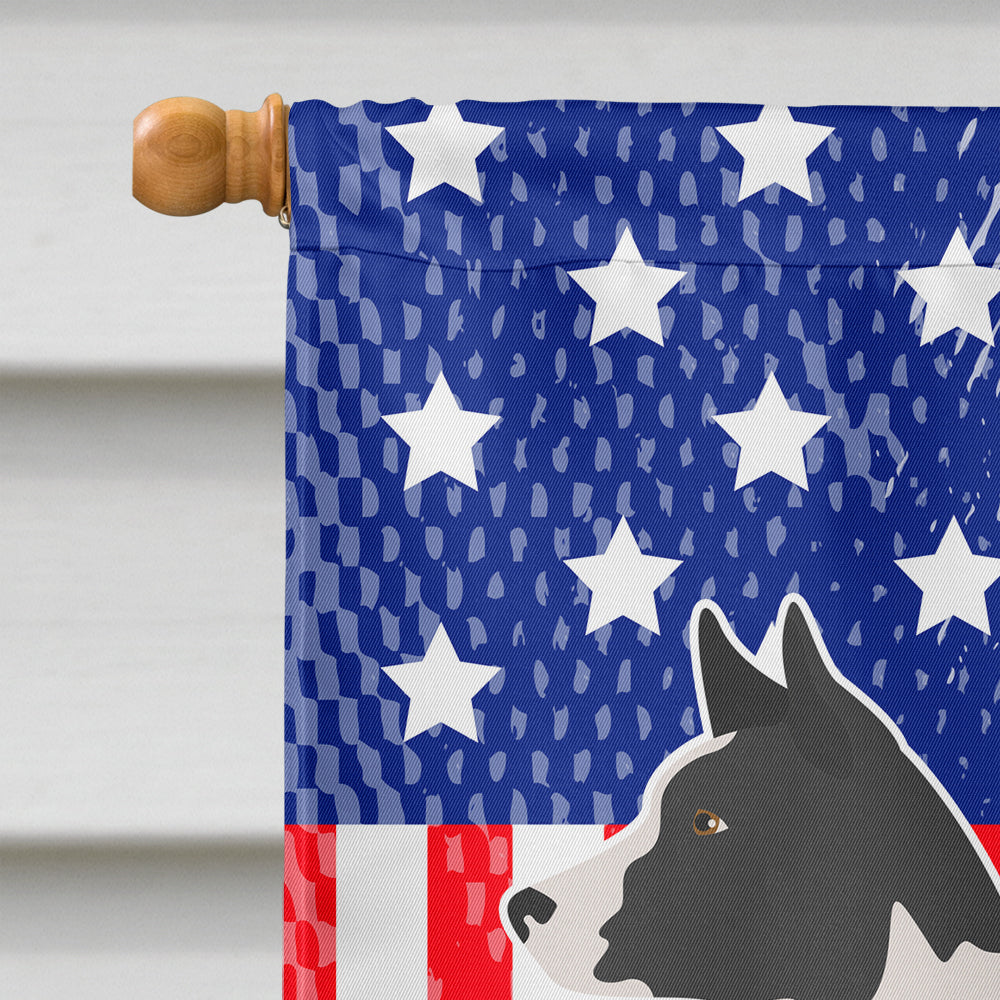 Canaan Dog American Flag Canvas House Size BB8410CHF