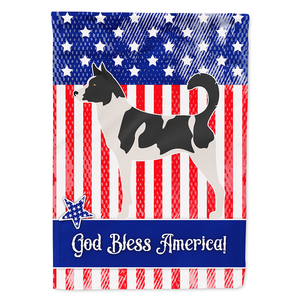 Canaan Dog American Flag Canvas House Size BB8410CHF  the-store.com.