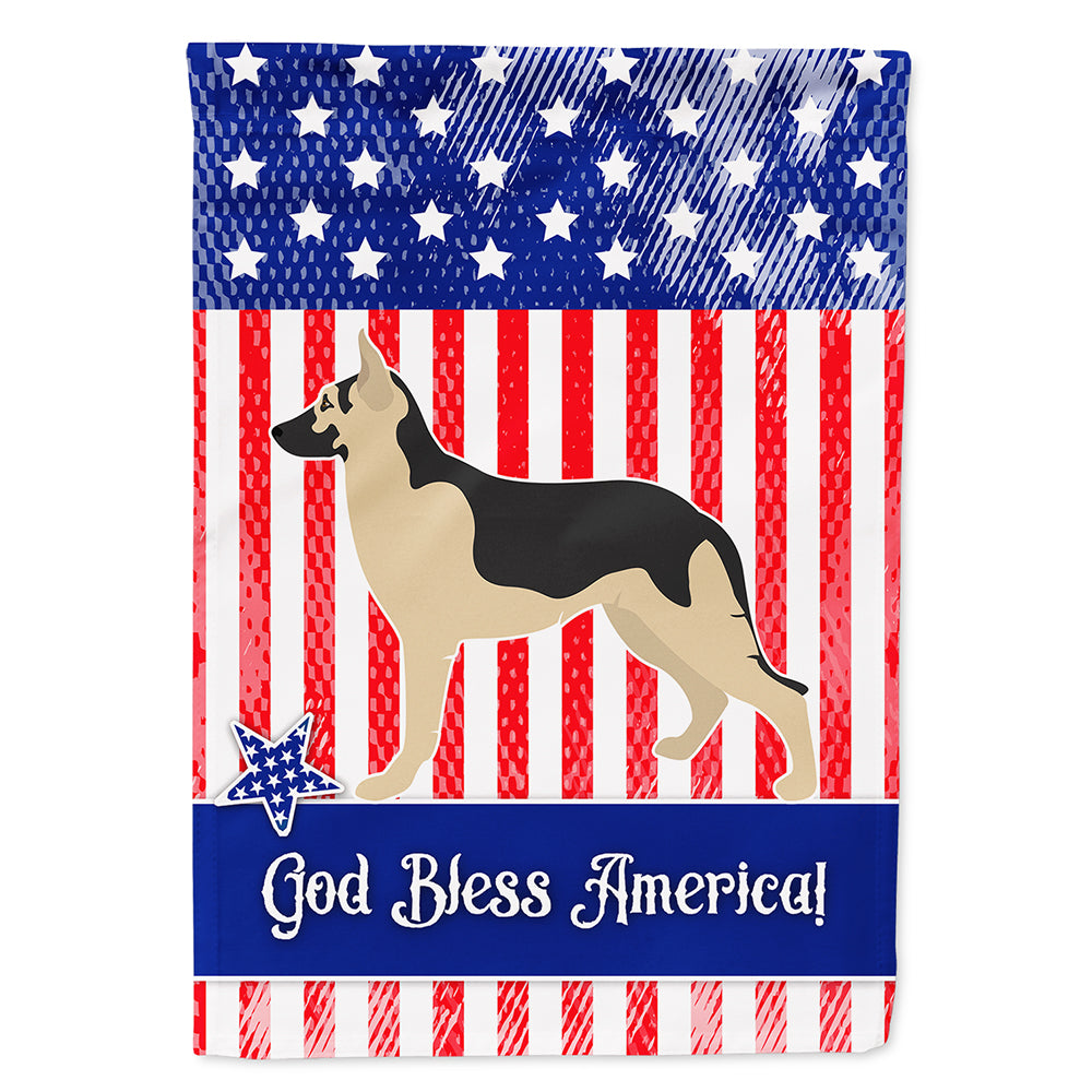German Shepherd American Flag Canvas House Size BB8411CHF