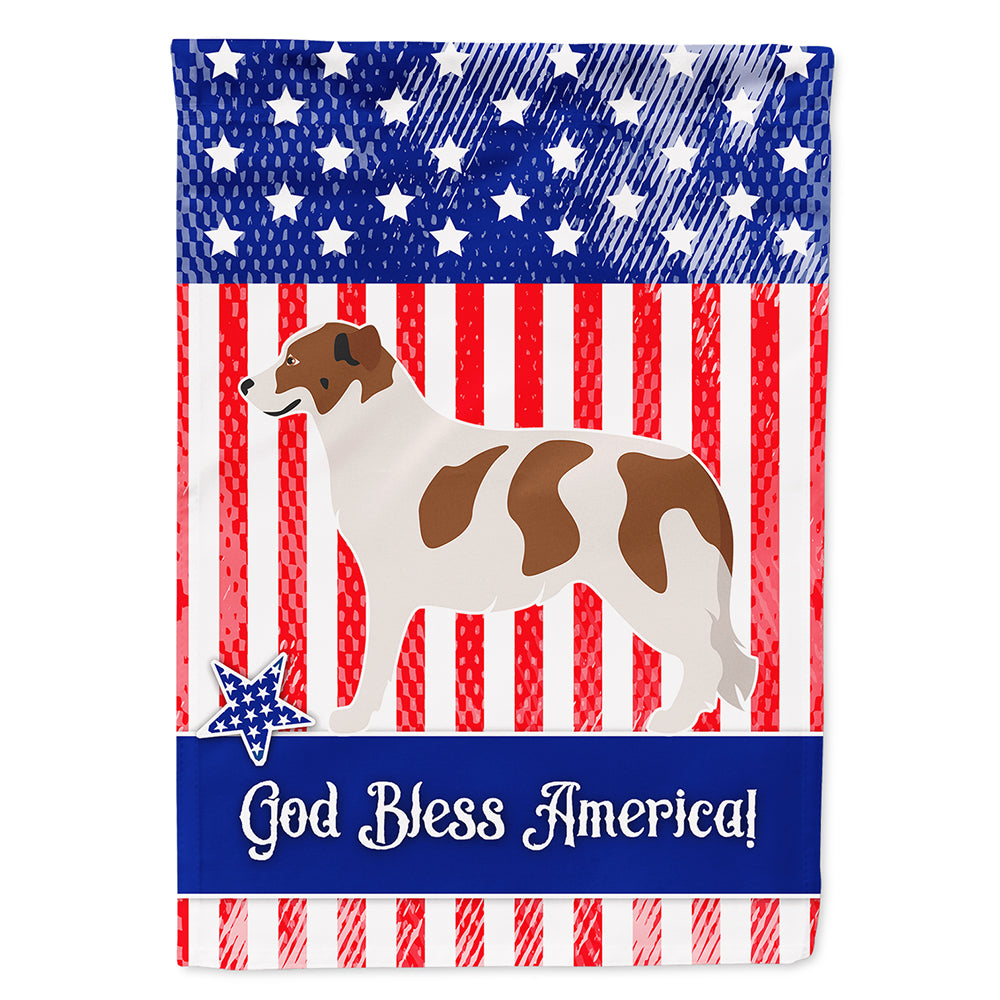 Aidi Atlas Mountain Dog American Flag Canvas House Size BB8415CHF
