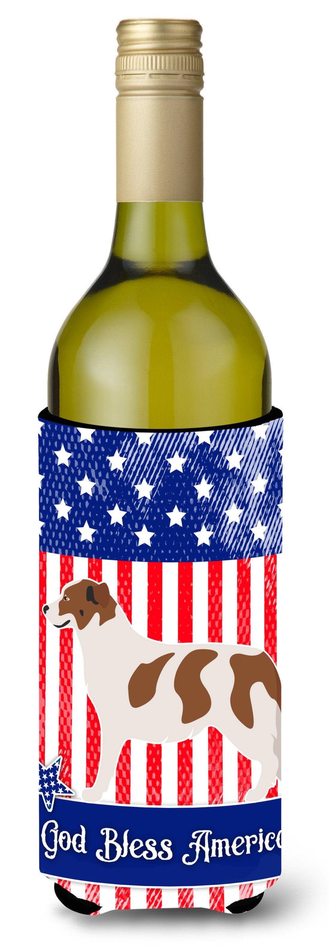 Aidi Atlas Mountain Dog American Wine Bottle Beverge Insulator Hugger BB8415LITERK by Caroline&#39;s Treasures