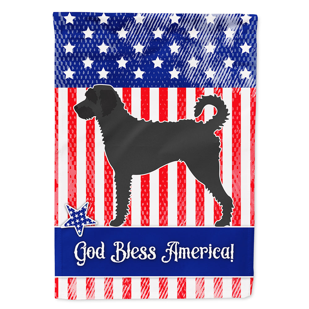 Labradoodle American Flag Canvas House Size BB8418CHF