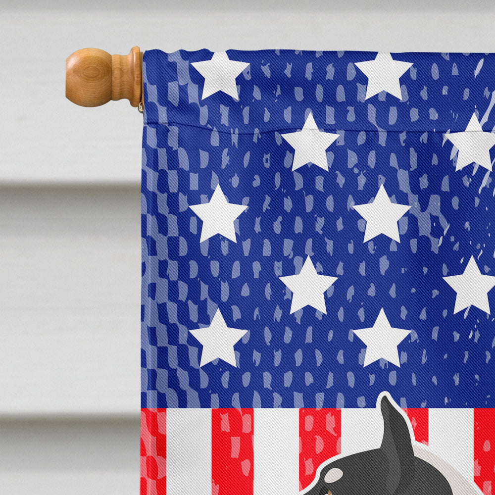 Greenland Dog American Flag Canvas House Size BB8419CHF  the-store.com.