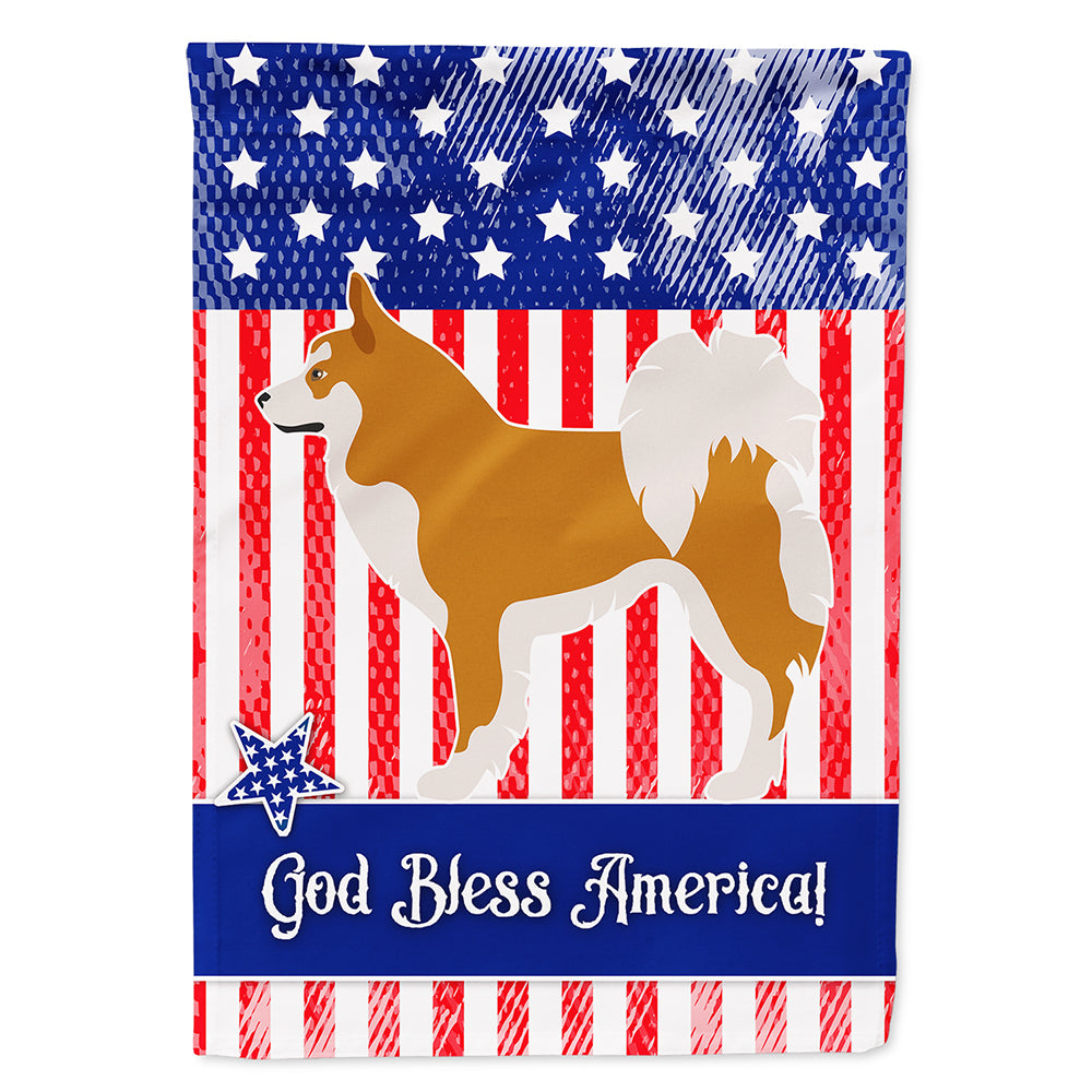 Icelandic Sheepdog American Flag Canvas House Size BB8421CHF