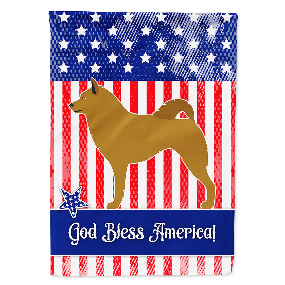 Finnish Spitz American Flag Canvas House Size BB8424CHF  the-store.com.