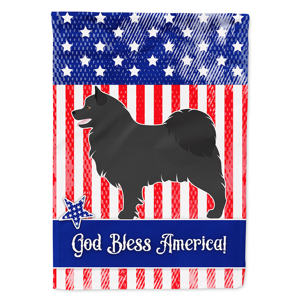 Swedish Lapphund American Flag Canvas House Size BB8428CHF