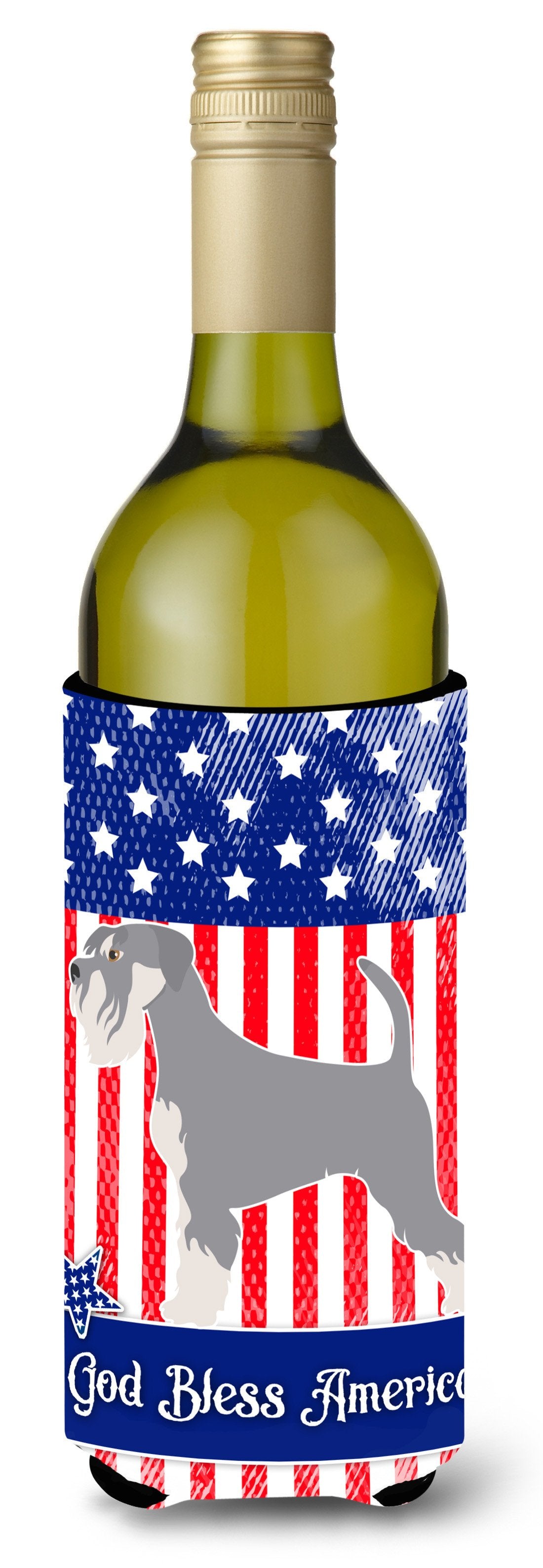 Schnauzer American Wine Bottle Beverge Insulator Hugger BB8431LITERK by Caroline&#39;s Treasures