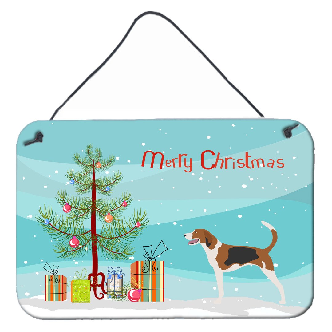 American Foxhound Christmas Wall or Door Hanging Prints BB8433DS812 by Caroline&#39;s Treasures