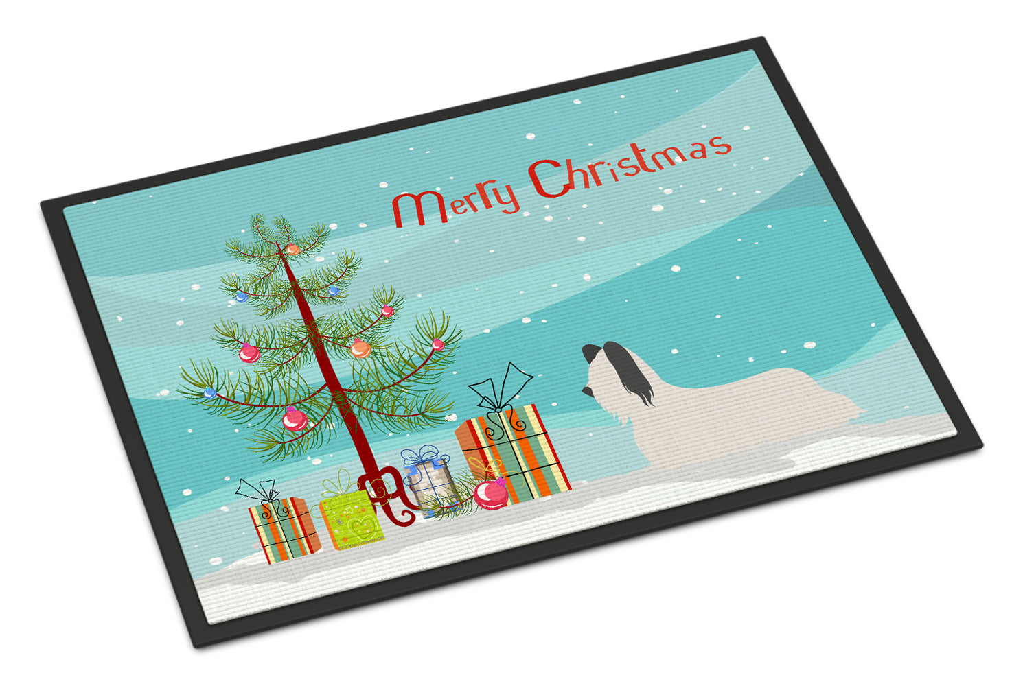 Skye Terrier Christmas Indoor or Outdoor Mat 18x27 BB8440MAT - the-store.com