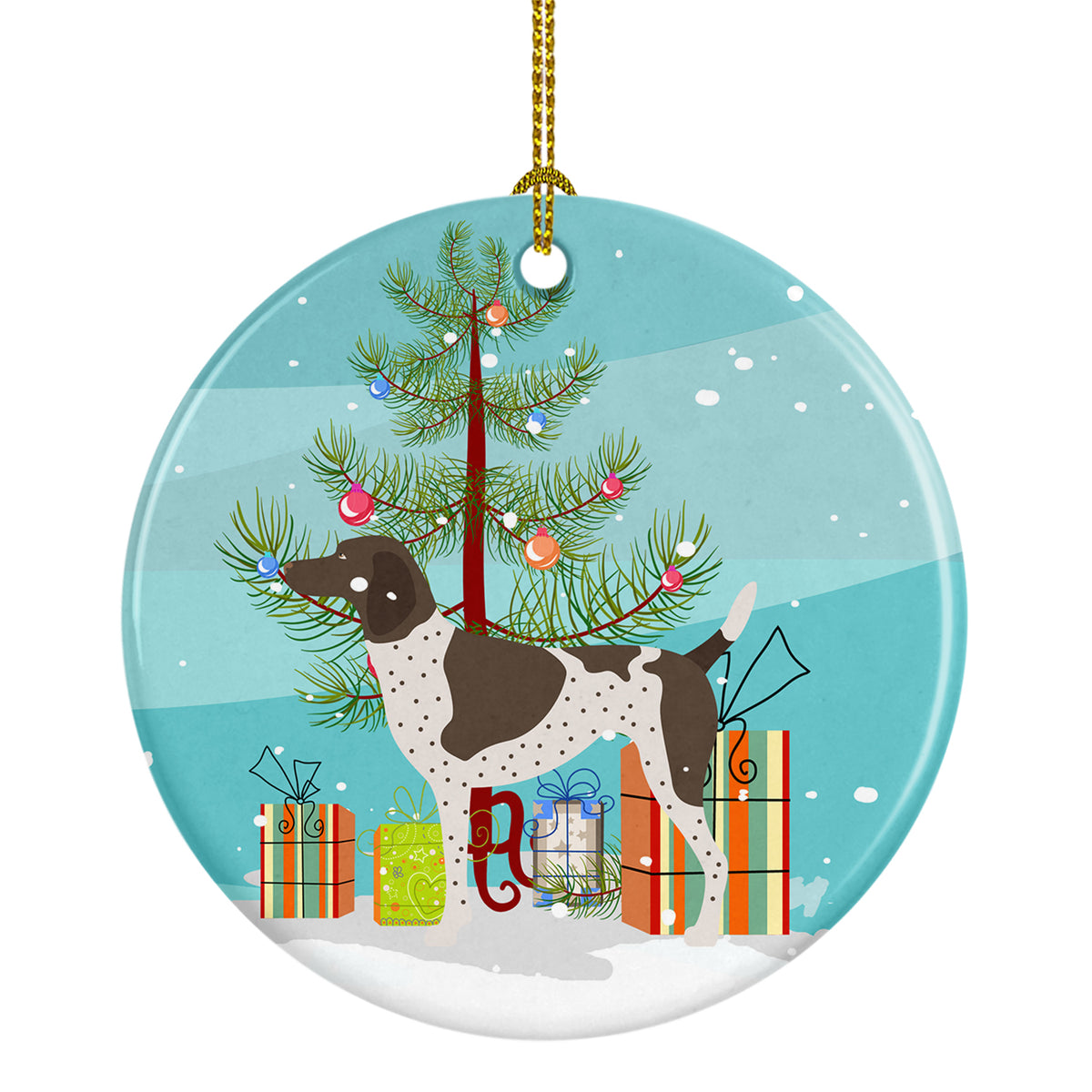 German Shorthaired Pointer Christmas Ceramic Ornament BB8445CO1 - the-store.com