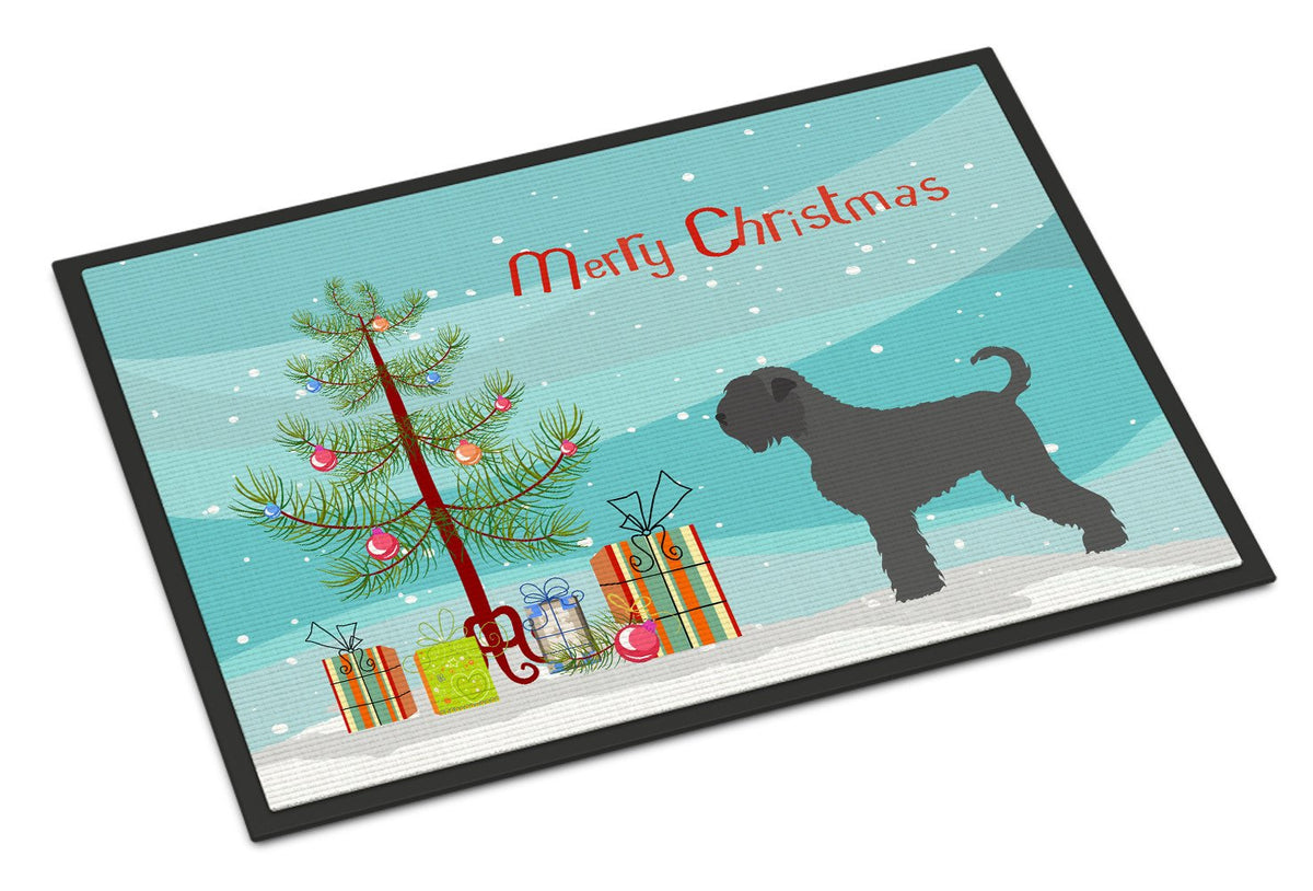 Black Russian Terrier Christmas Indoor or Outdoor Mat 24x36 BB8455JMAT by Caroline&#39;s Treasures