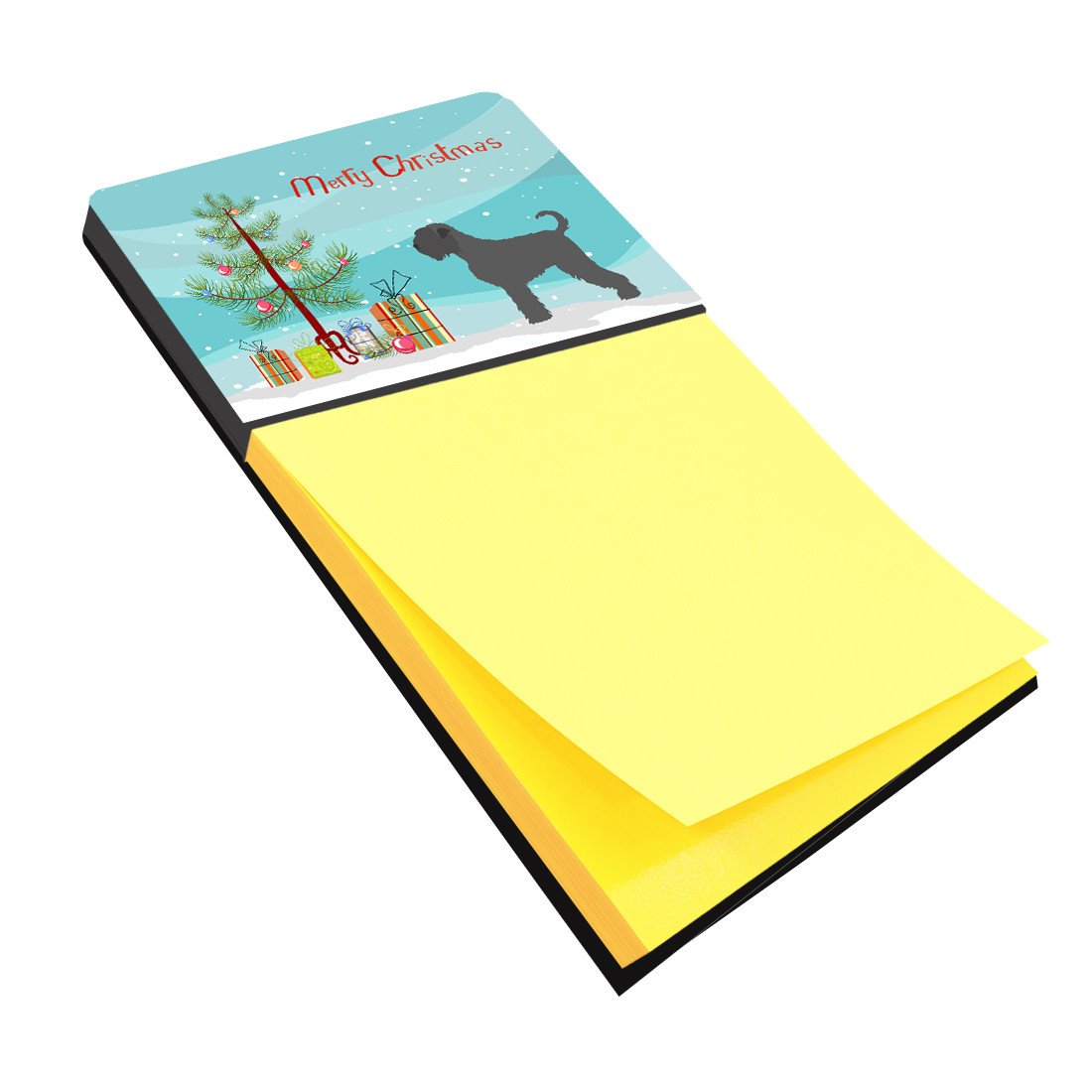 Black Russian Terrier Christmas Sticky Note Holder BB8455SN by Caroline&#39;s Treasures