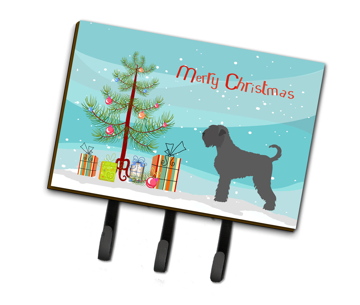 Black Russian Terrier Christmas Leash or Key Holder BB8455TH68