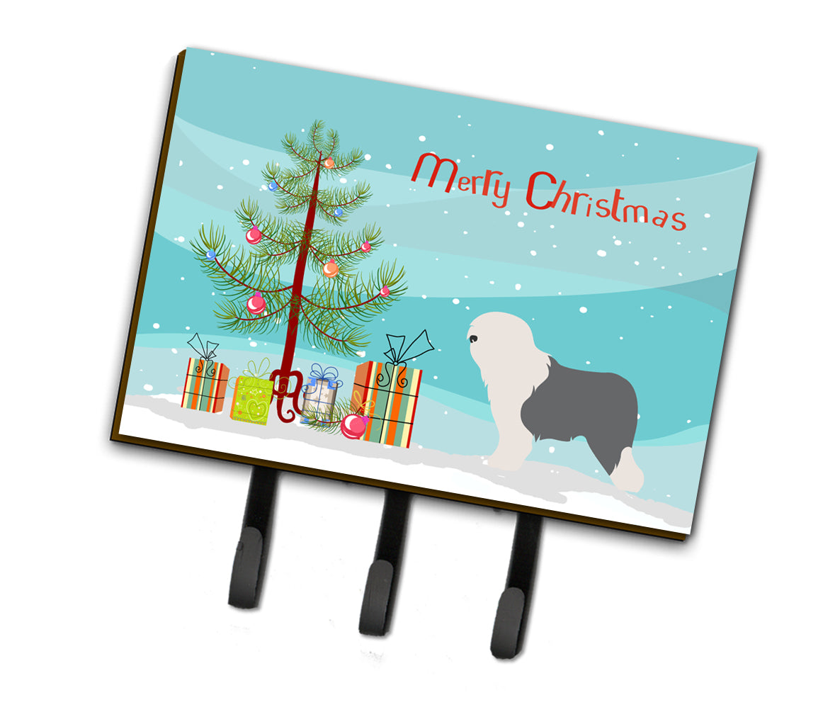 Old English Sheepdog Bobtail Christmas Leash or Key Holder BB8456TH68