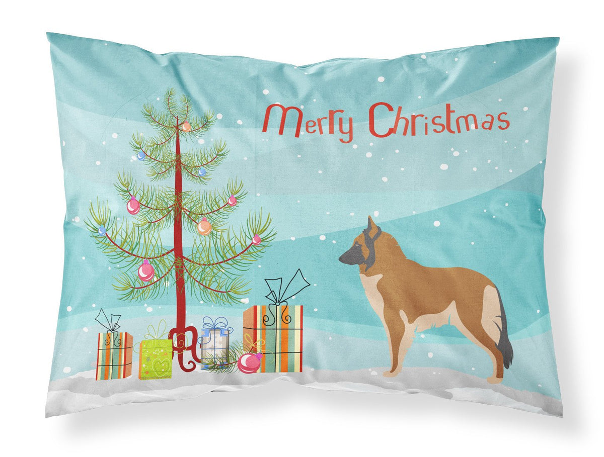Belgian Tervuren Christmas Fabric Standard Pillowcase BB8465PILLOWCASE by Caroline&#39;s Treasures