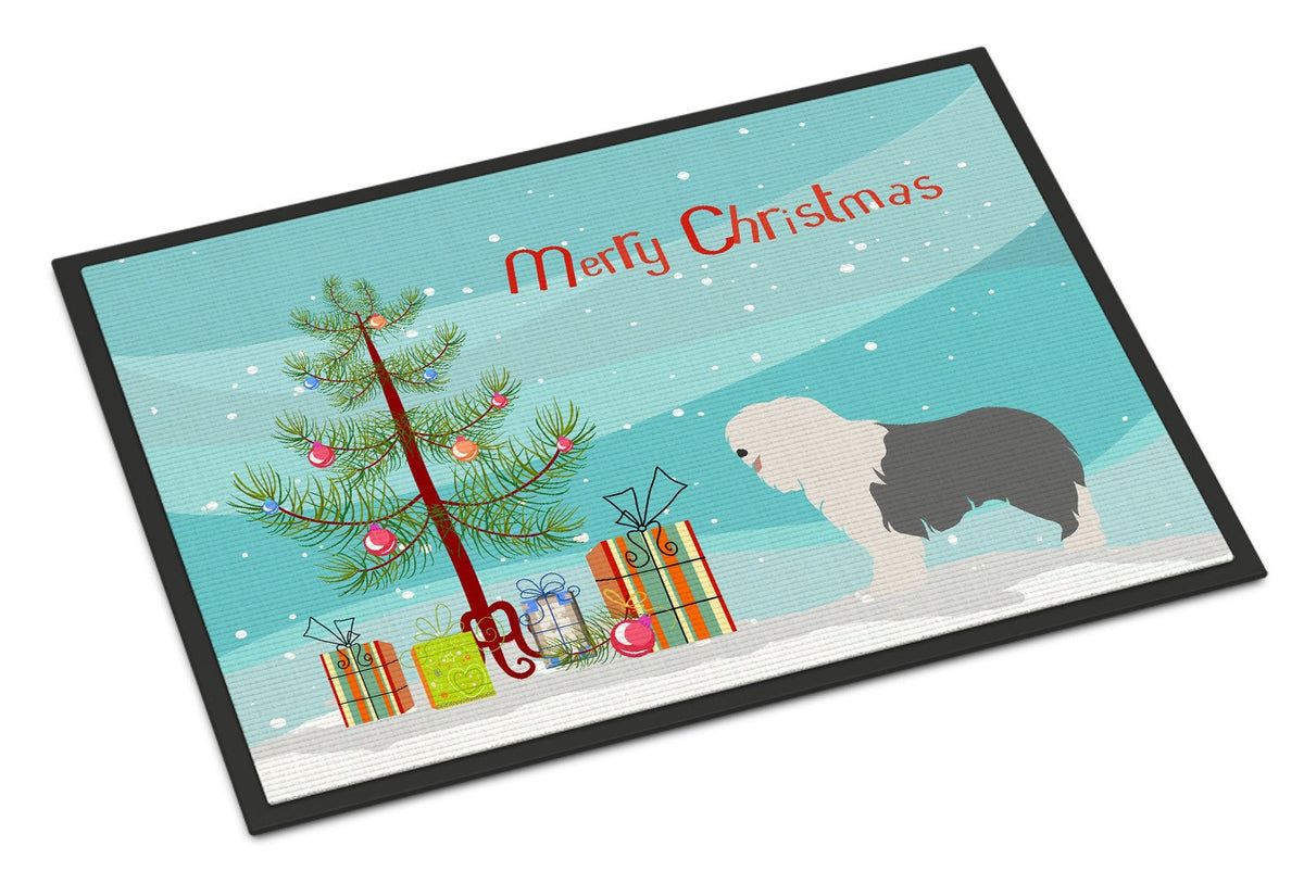 Old English Sheepdog Christmas Indoor or Outdoor Mat 24x36 BB8466JMAT by Caroline&#39;s Treasures