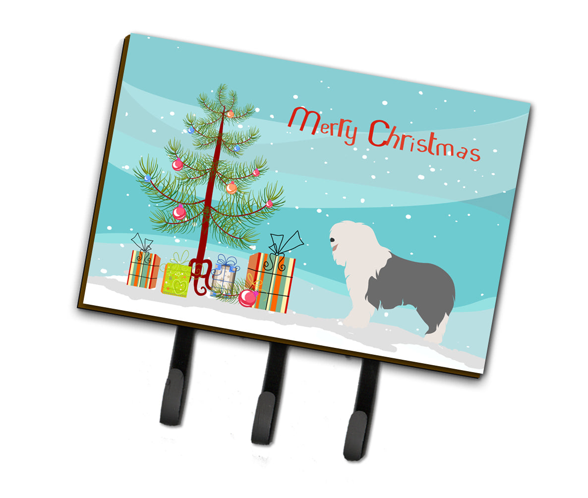 Old English Sheepdog Christmas Leash or Key Holder BB8466TH68