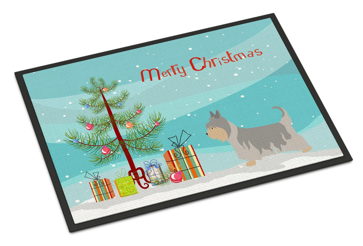 Australian Silky Terrier Christmas Indoor or Outdoor Mat 24x36 BB8469JMAT by Caroline&#39;s Treasures