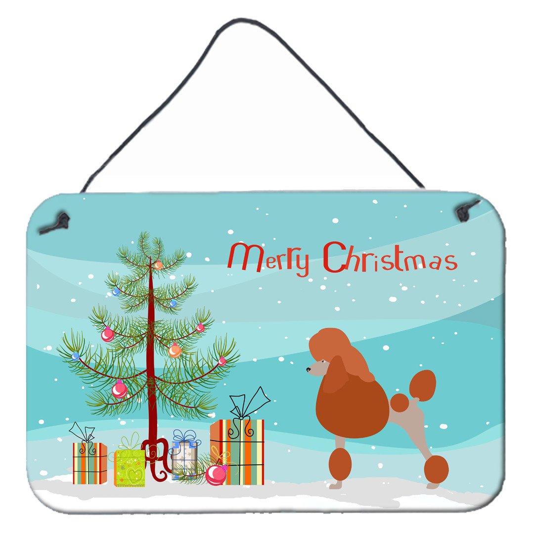 Royal Poodle Christmas Wall or Door Hanging Prints BB8473DS812 by Caroline's Treasures