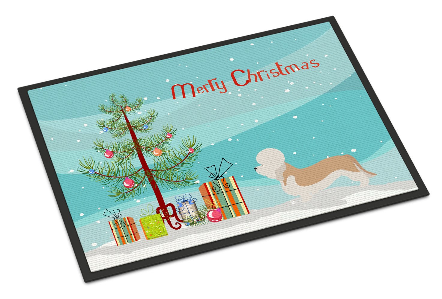 Dandie Dinmont Terrier Christmas Indoor or Outdoor Mat 24x36 BB8474JMAT by Caroline's Treasures