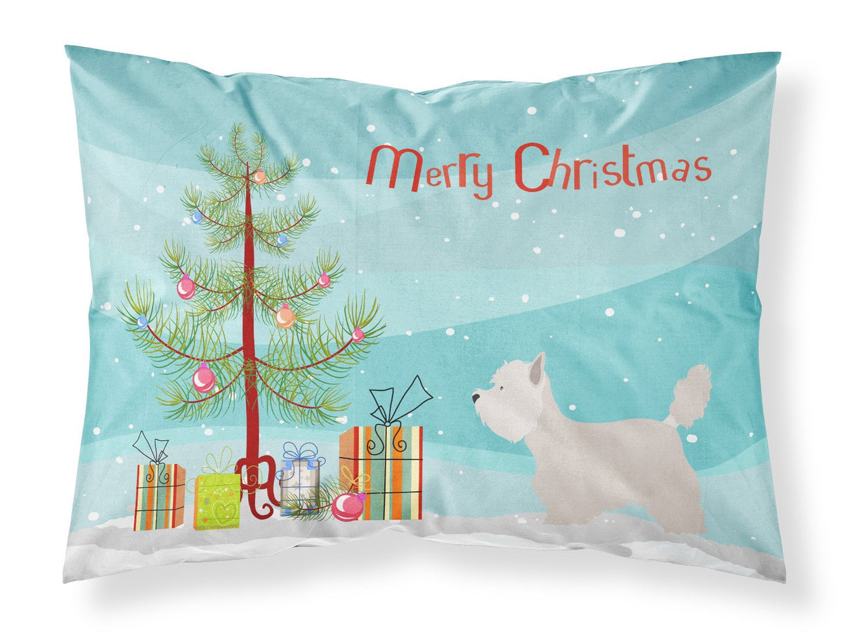 Westie Christmas Fabric Standard Pillowcase BB8480PILLOWCASE by Caroline&#39;s Treasures