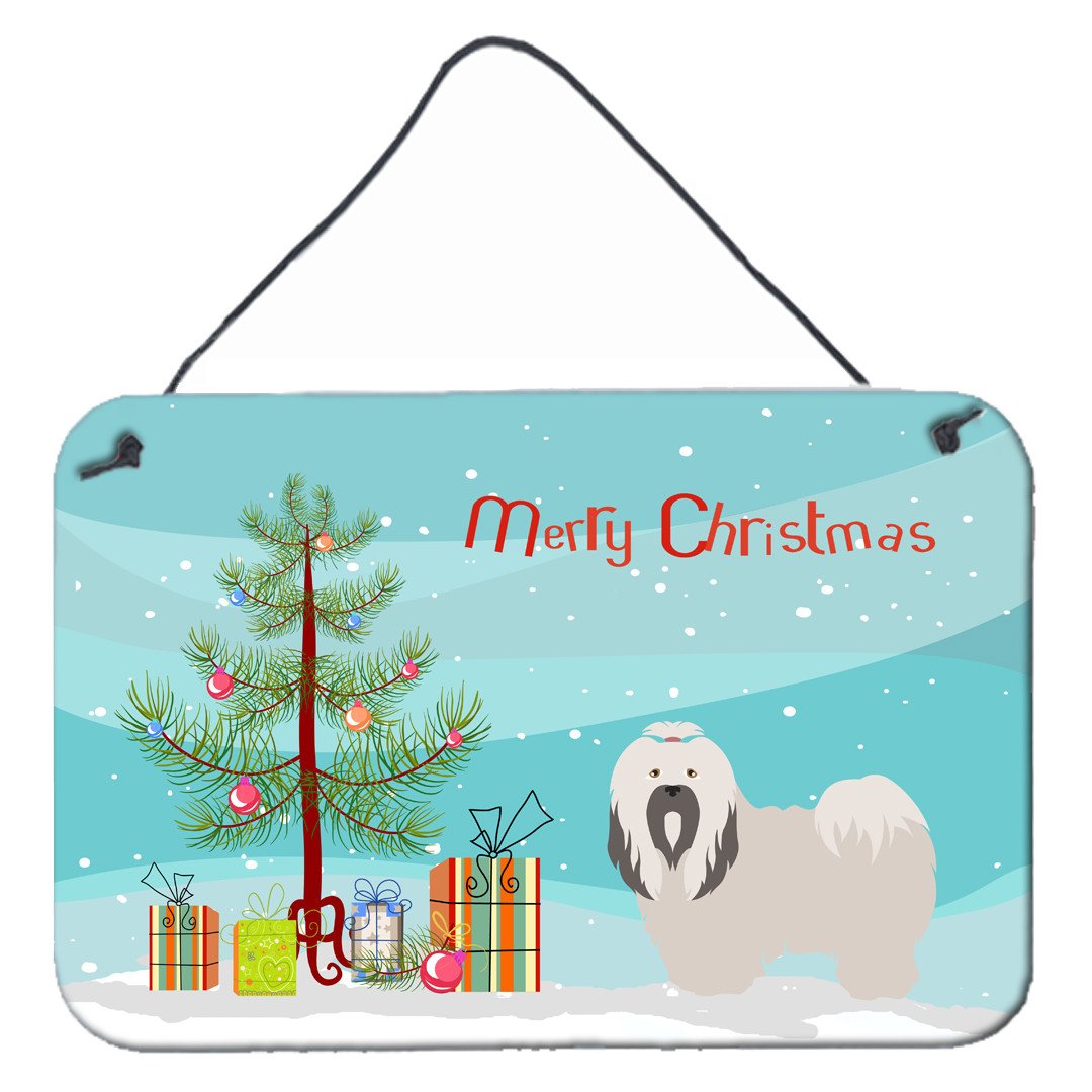 Lhasa Apso Christmas Wall or Door Hanging Prints BB8481DS812 by Caroline&#39;s Treasures