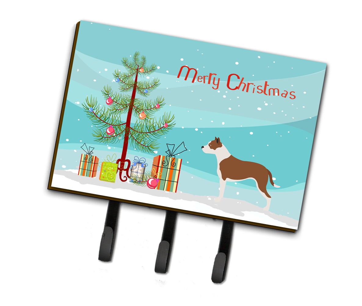 Pit Bull Terrier Christmas Leash or Key Holder BB8487TH68