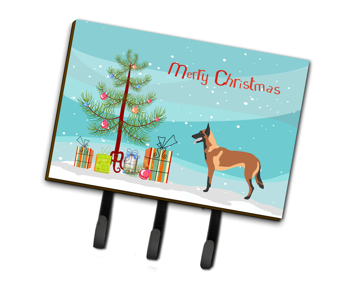 Malinois Belgian Shepherd  Christmas Leash or Key Holder BB8494TH68