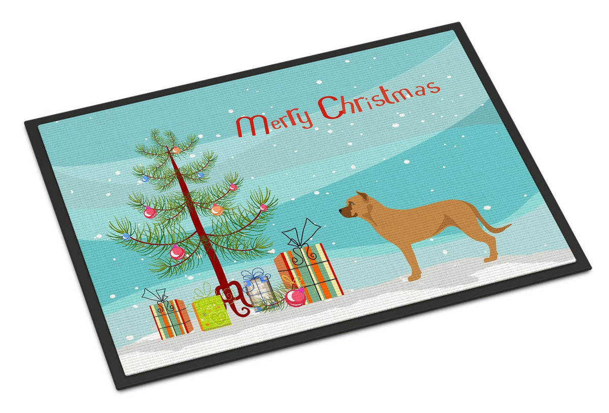 Alano Espanol Spanish Bulldog Christmas Indoor or Outdoor Mat 24x36 BB8506JMAT by Caroline&#39;s Treasures