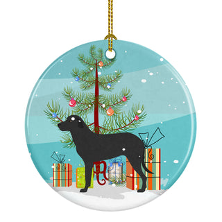 Caroline's Treasures Majorca Shepherd Dog Christmas Ornament - Round Ceramic Ornament – Artist-Designed Keepsake Decoration BB8508CO1