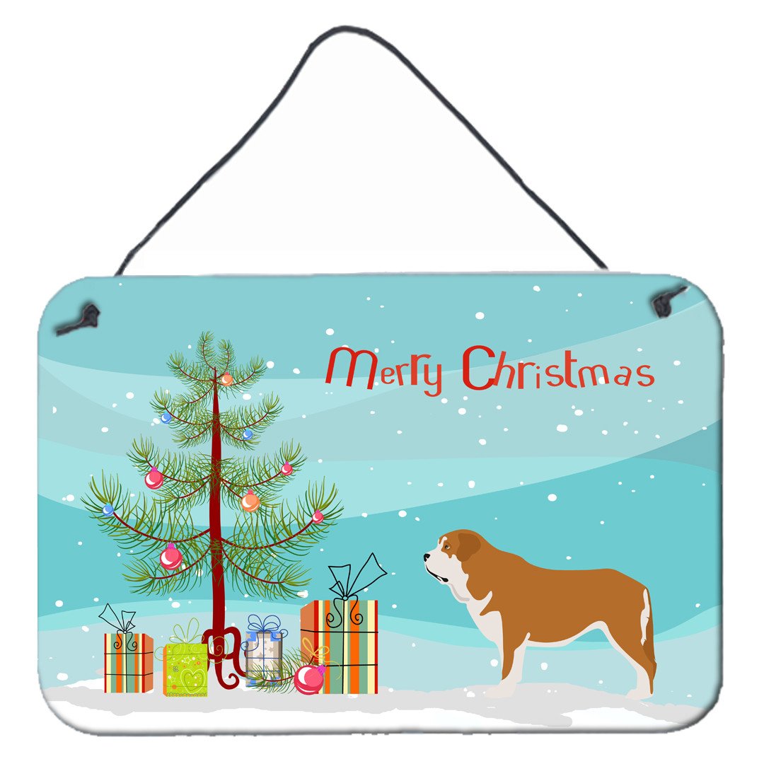 Mastin Epanol Spanish Mastiff Christmas Wall or Door Hanging Prints BB8511DS812 by Caroline&#39;s Treasures