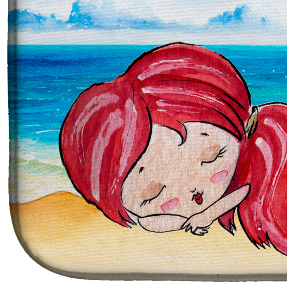 Mermaid on the Beach Dish Drying Mat BB8513DDM