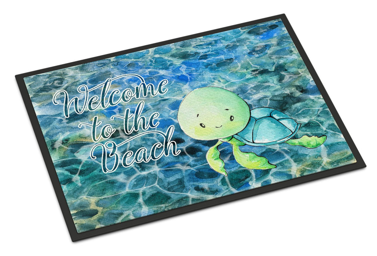 Sea Turtle Welcome Indoor or Outdoor Mat 24x36 BB8520JMAT by Caroline&#39;s Treasures