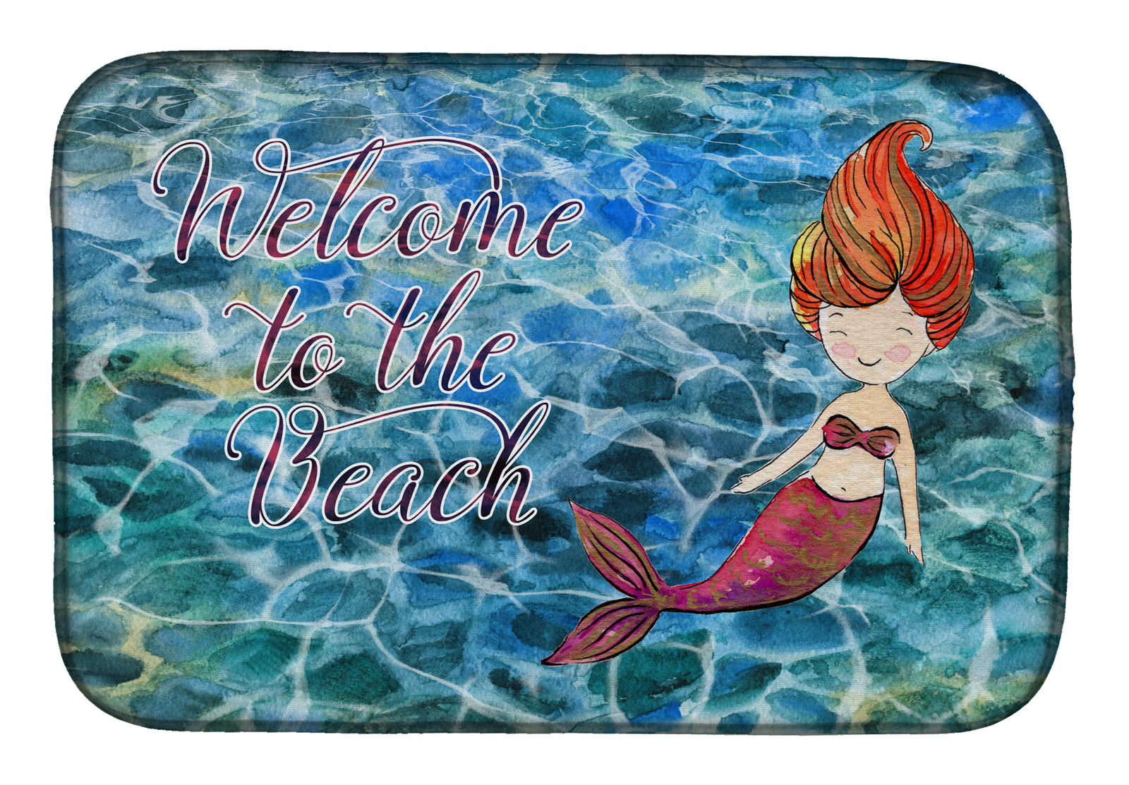 Mermaid Water Welcome Dish Drying Mat BB8521DDM  the-store.com.