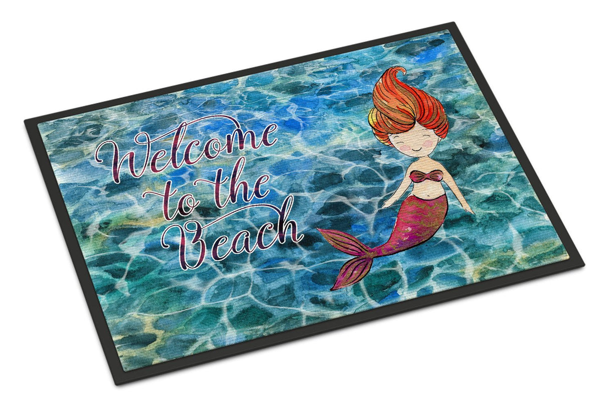 Mermaid Water Welcome Indoor or Outdoor Mat 24x36 BB8521JMAT by Caroline&#39;s Treasures