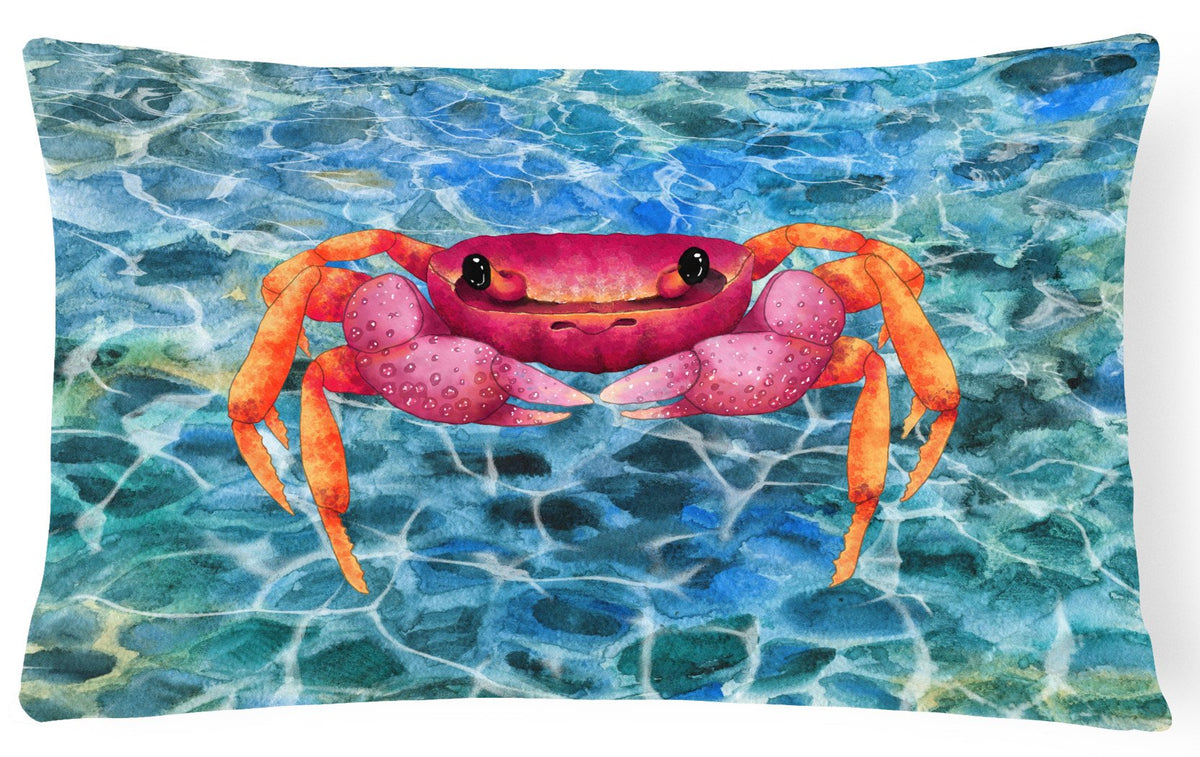 Crab Canvas Fabric Decorative Pillow BB8526PW1216 by Caroline&#39;s Treasures