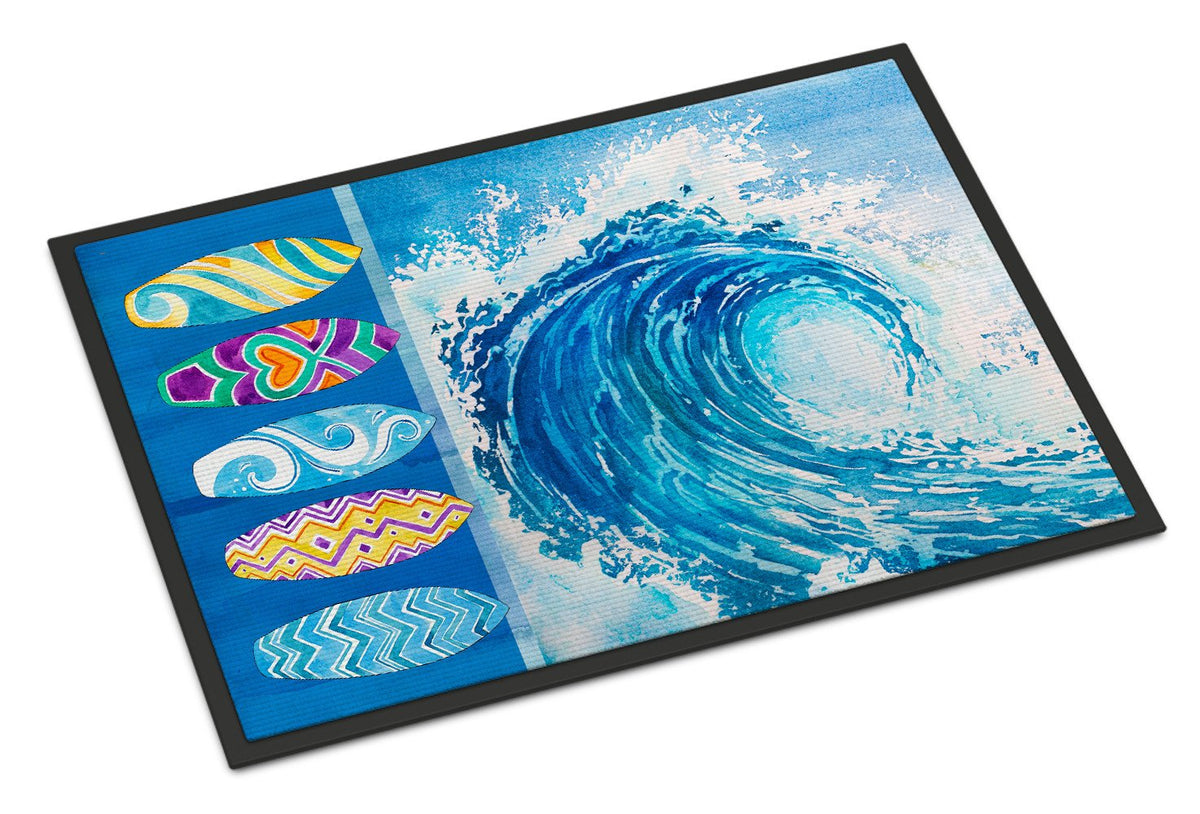 Surf Boards and Wave Indoor or Outdoor Mat 24x36 BB8528JMAT by Caroline&#39;s Treasures