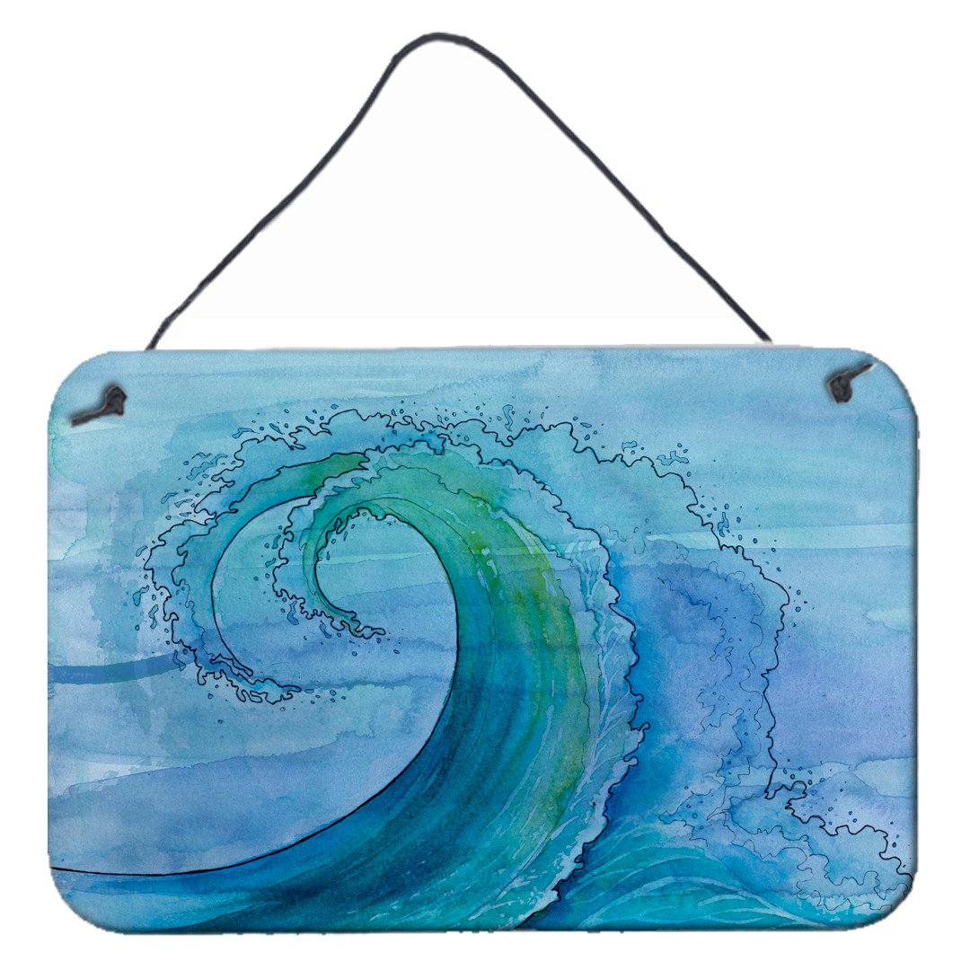 Abstract Wave Wall or Door Hanging Prints BB8531DS812 by Caroline&#39;s Treasures