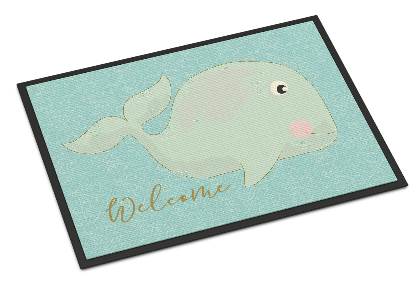 Whale Welcome Indoor or Outdoor Mat 18x27 BB8533MAT - the-store.com