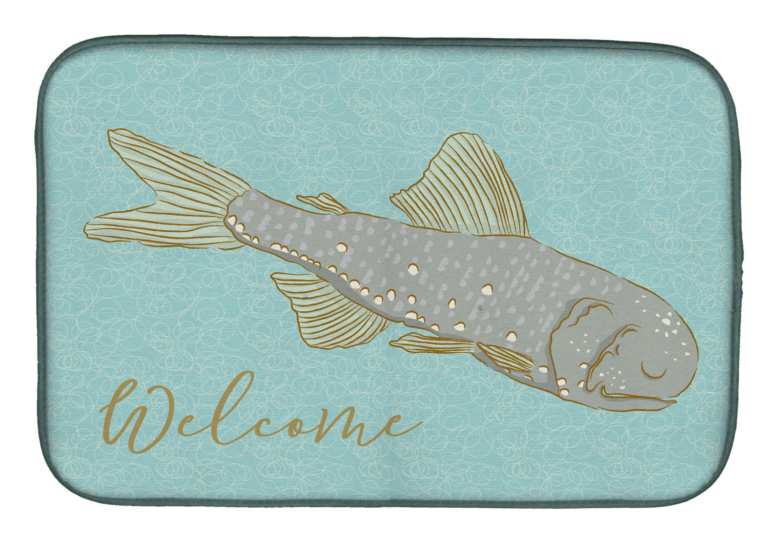 Fish Welcome Dish Drying Mat BB8550DDM  the-store.com.