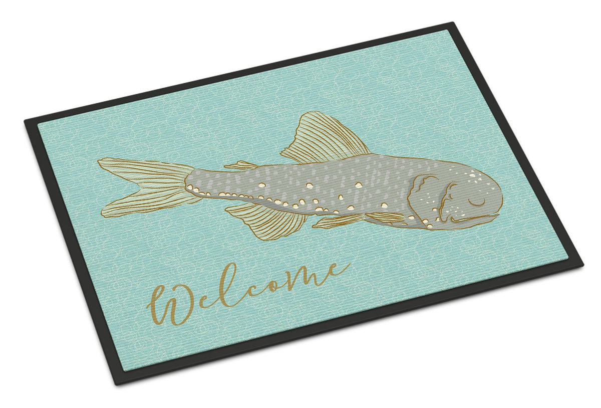 Fish Welcome Indoor or Outdoor Mat 24x36 BB8550JMAT by Caroline&#39;s Treasures