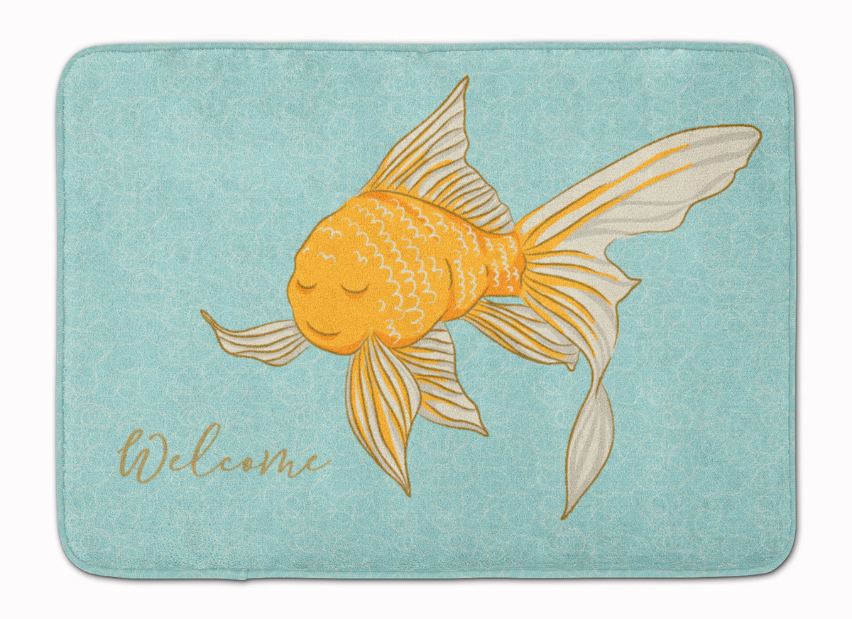 Gold Fish Welcome Machine Washable Memory Foam Mat BB8551RUG - the-store.com