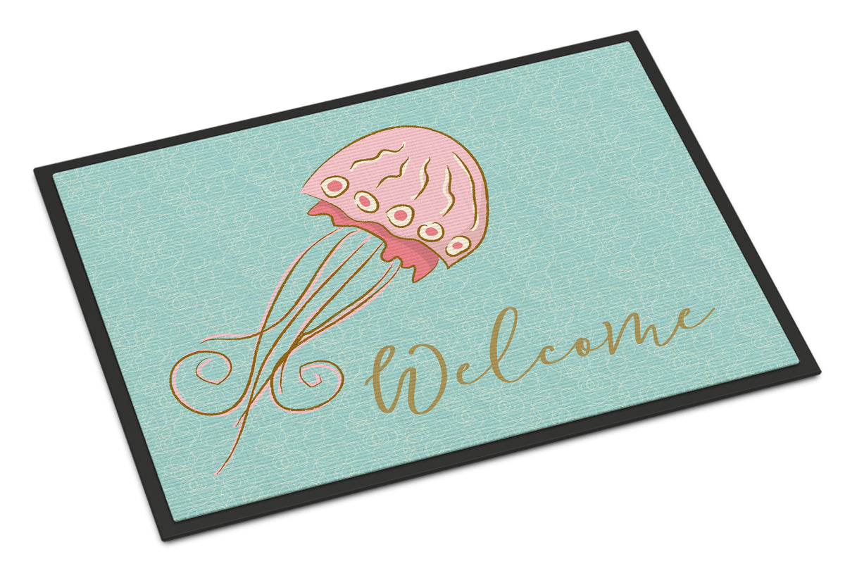Jelly Fish Welcome Indoor or Outdoor Mat 18x27 BB8555MAT - the-store.com