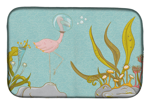 Flamingo Underwater #2 Dish Drying Mat BB8557DDM