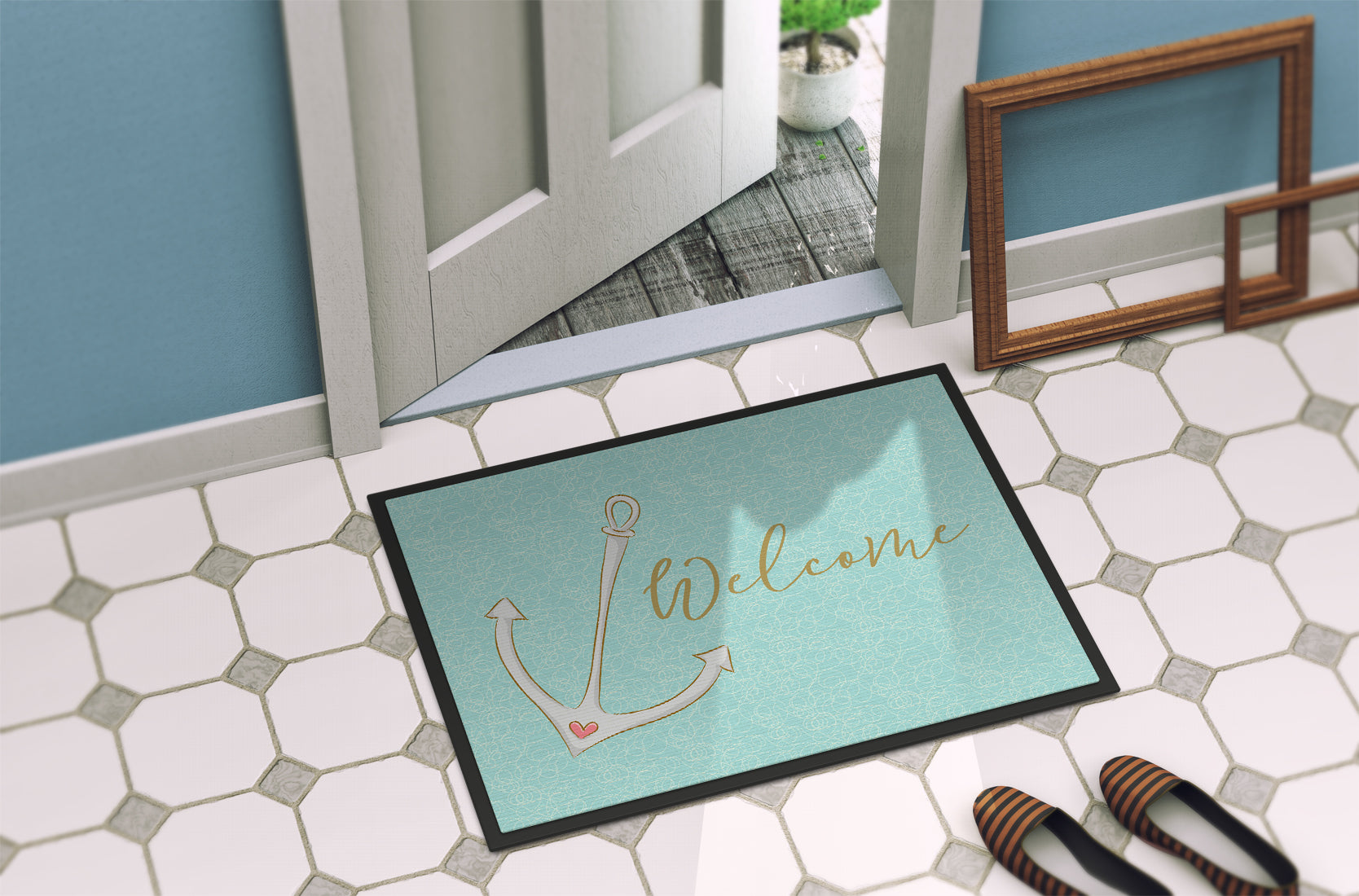 Anchor Welcome Indoor or Outdoor Mat 18x27 BB8558MAT - the-store.com