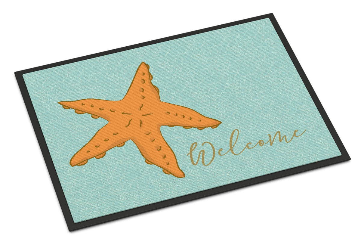 Starfish Welcome Indoor or Outdoor Mat 24x36 BB8559JMAT by Caroline&#39;s Treasures