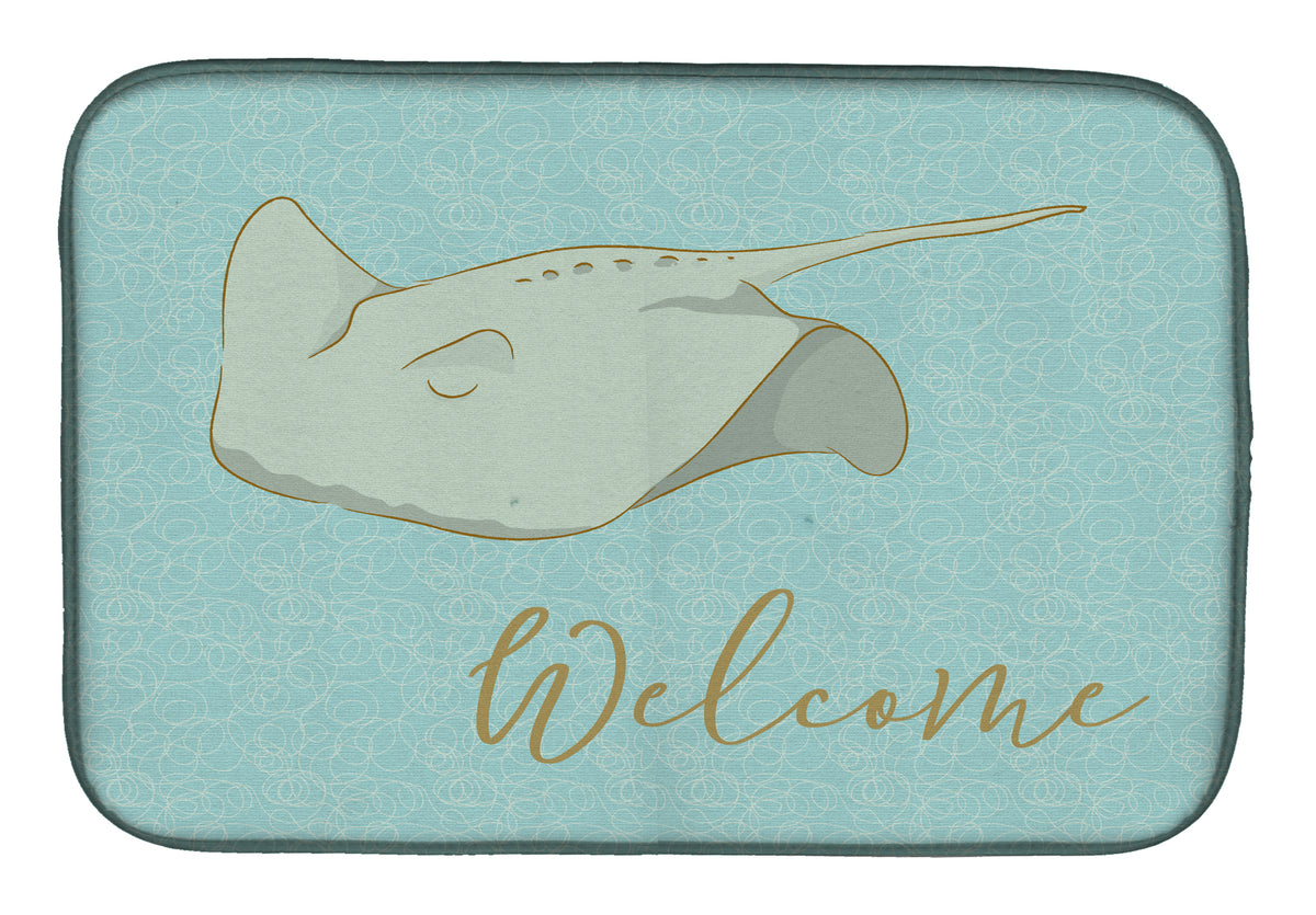 Sting Ray Welcome Dish Drying Mat BB8561DDM  the-store.com.