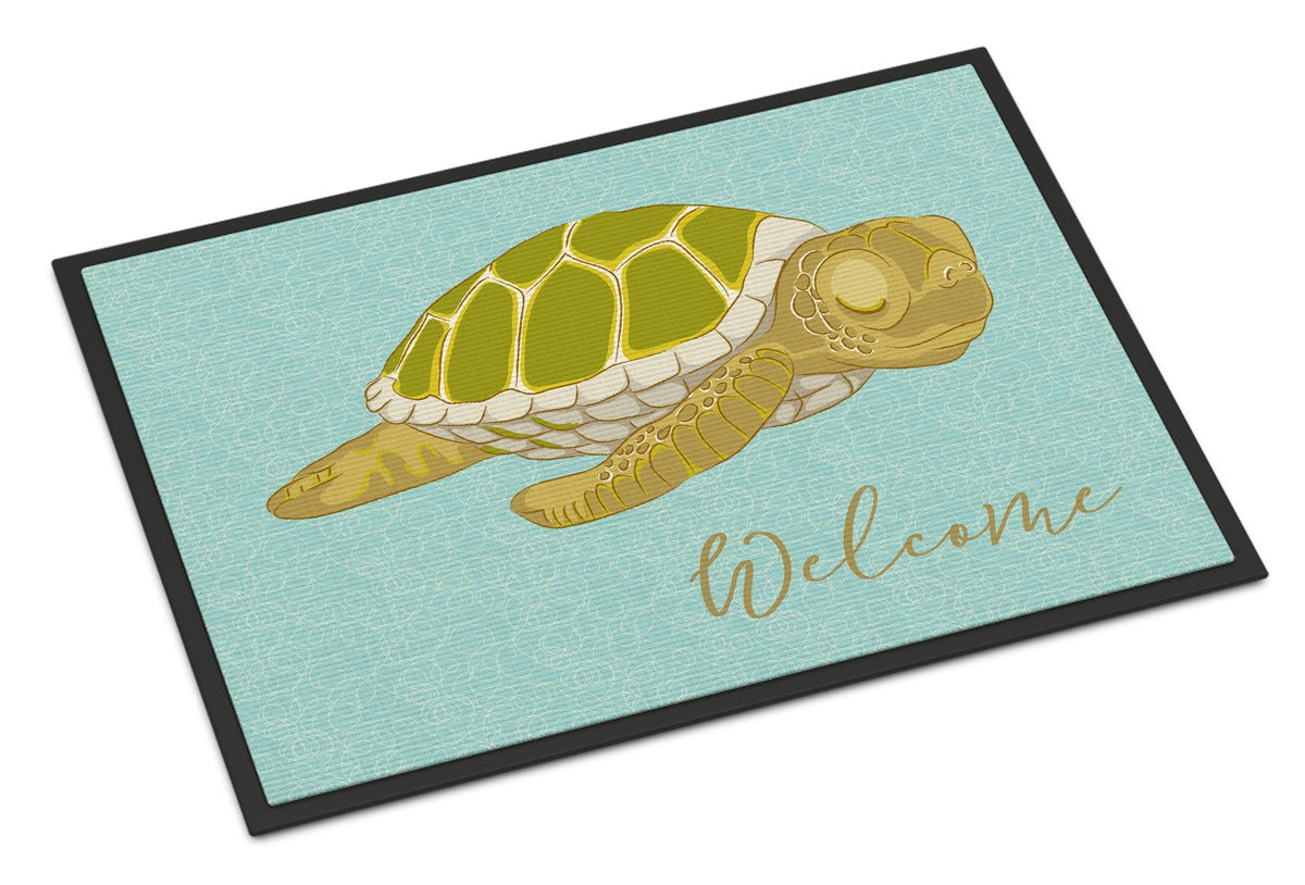 Sea Turtle Welcome Indoor or Outdoor Mat 24x36 BB8562JMAT by Caroline&#39;s Treasures