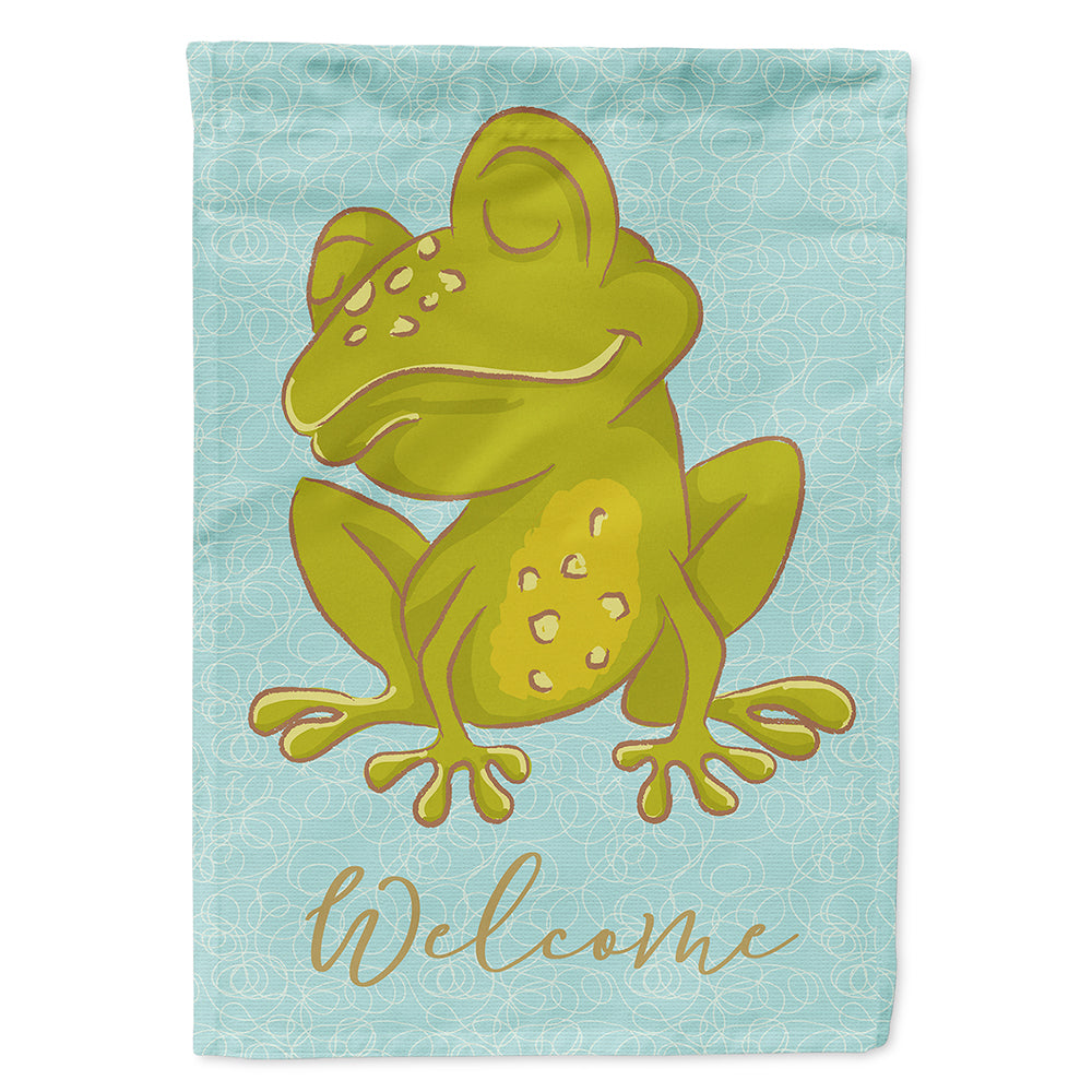 Frog Welcome Flag Canvas House Size BB8564CHF