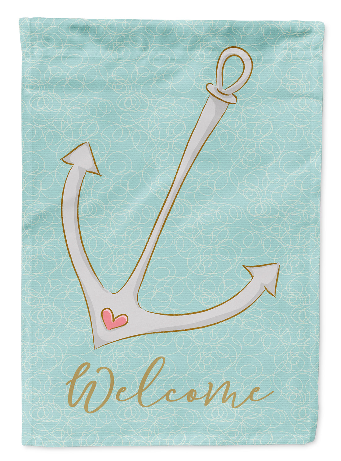 Anchor Welcome Flag Canvas House Size BB8566CHF